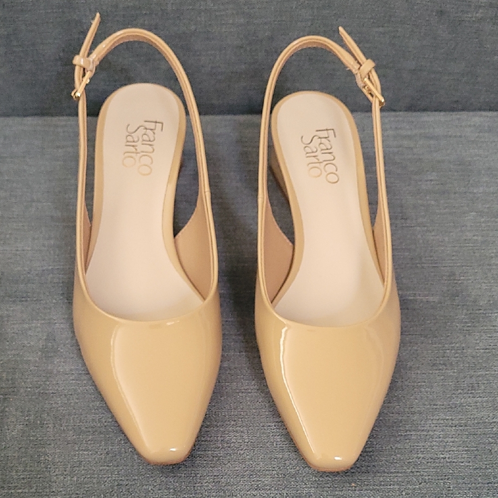 Franco Sarto Nude PaSlingback Heels